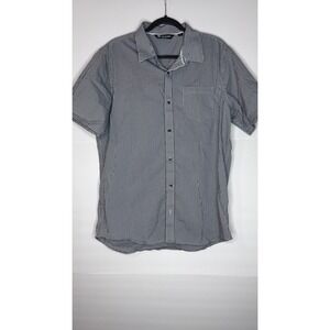 Travis Mathew Men's XL Short Sleeve Button Down Gingham Check Shirt‎